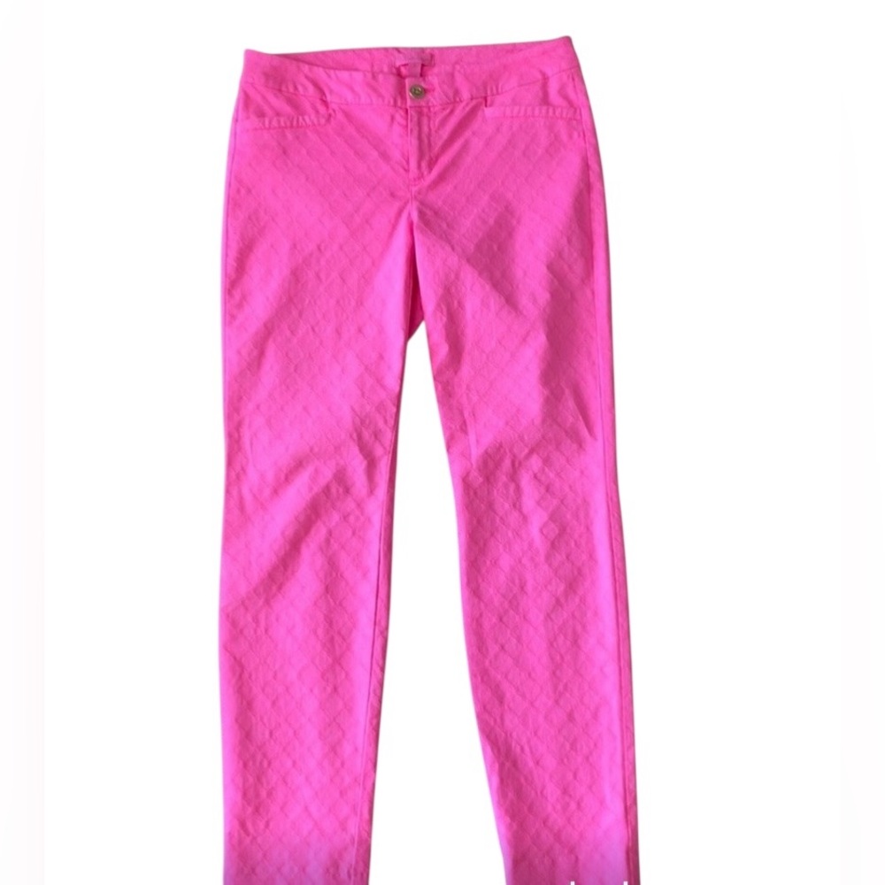 Lilly Pulitzer Pink Kelly Skinny Pants Size 4 READ ⤵️